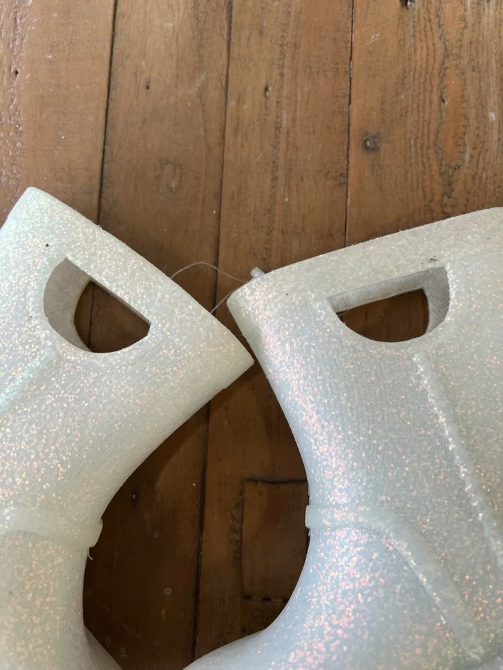 UGG iridescent sparkle pull on Waterproof rain boots little girls 6
